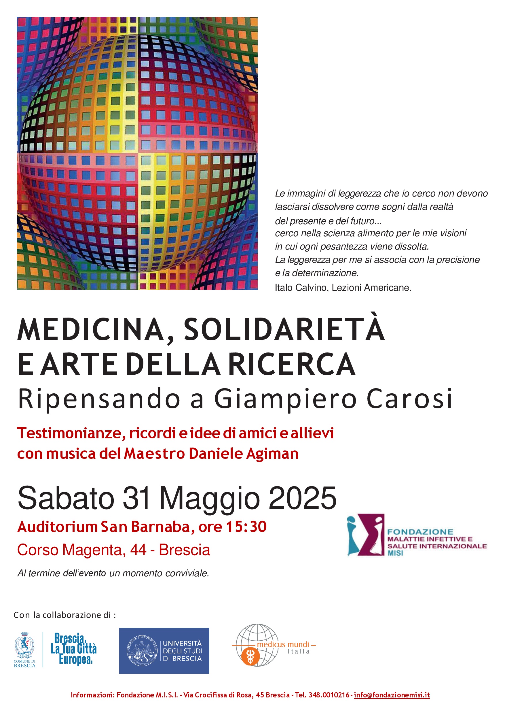 Locandina commemorazione Carosi